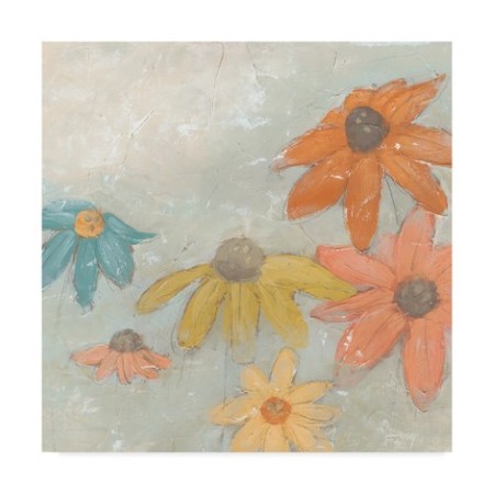 June Erica Vess 'Floral Fresco I' Canvas Art,14x14